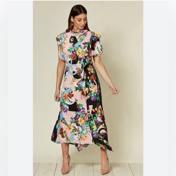 Topshop Dresses & Skirts - - Topshop Asymmetrical Dress With Cowl Back